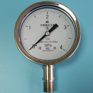 Y-100B-F不鏽鋼(gang)壓力表(biǎo)