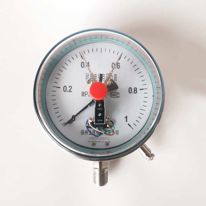 不(bú)鏽鋼電(dian)接點壓(yā)力表YXC-100B